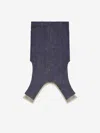 Courrèges Inverted Denim Midi Skirt In Blue