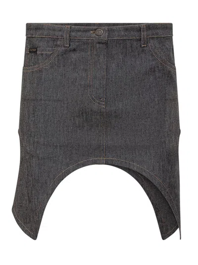 COURRÈGES COURRÈGES INVERTED DENIM SKIRT