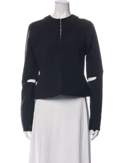 Pre-owned Courrèges Jacket In Black/blue