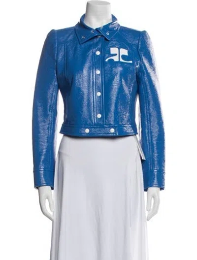 Pre-owned Courrèges Jacket In Blue