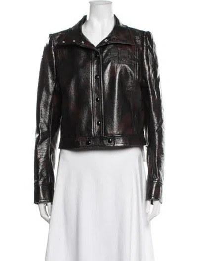 Pre-owned Courrèges Jacket In Burgundy
