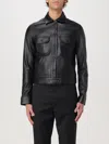 Courrèges Chest Flap-pocket Leather Jacket In Schwarz