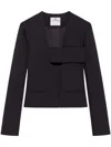 Courrèges Infinity Polywool Jacket In Black