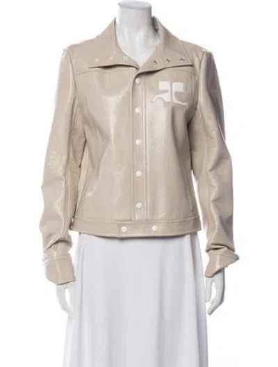 Pre-owned Courrèges Jacket In Neutrals
