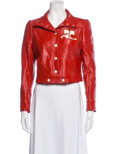 Pre-owned Courrèges Jacket In Orange