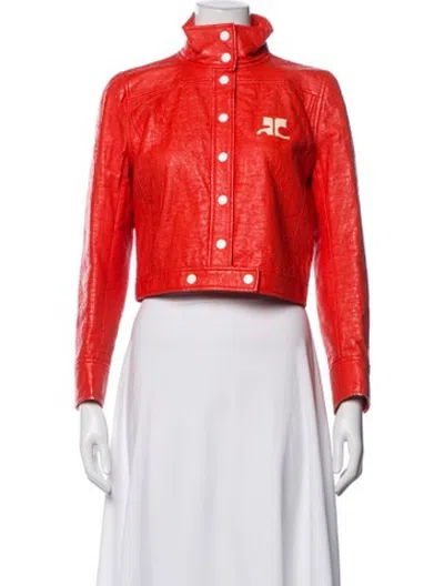 Pre-owned Courrèges Jacket In Orange