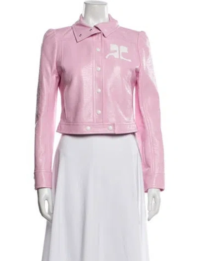 Pre-owned Courrèges Jacket In Pink