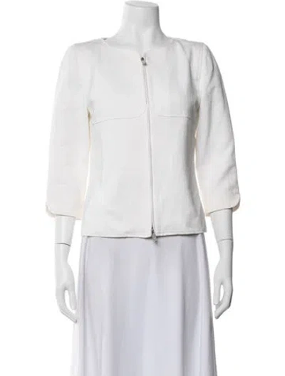 Pre-owned Courrèges Jacket In White