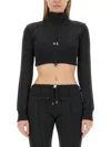Courrèges Courreges Woman Sweatshirt Woman Black Sweatshirts In Black