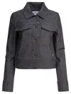 Courrèges Collared Neck Long Sleeves Chest Pockets Jacket