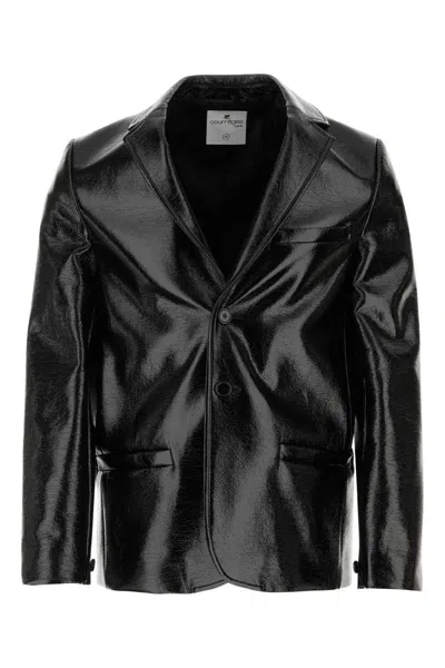 Courrèges Courreges Men Black Vinyl Blazer