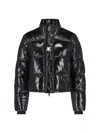 Courrèges Courreges Women Short Vinyl Down Jacket In Black