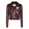 Courrèges Re-edition Vinyl Jacket Clothing In Burgundy