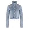 Courrèges Reedition Denim Jacket In Blue