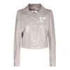 Courrèges Mastic Grey Cotton Casual Jacket In Neutral