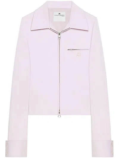 Courrèges Jacke Mit Reissverschluss In Rosa