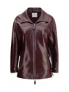 Courrèges Vinyl Jacket In Red