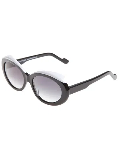Courrèges Jackie O Sunglasses In Black