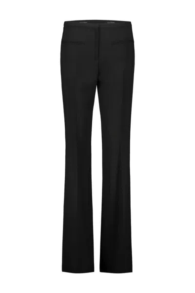 Courrèges Heritage Pant In Stretch Wool Clothing In Black