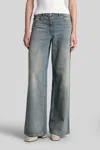Courrèges Jeans In Blue Denim In Blue