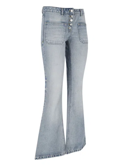 Courrèges Bootcut Jeans In Blue