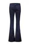 Shop Courrèges Twill Zipped Pants In Blue