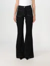 Courrèges Topstitched Bootcut Jeans In Schwarz