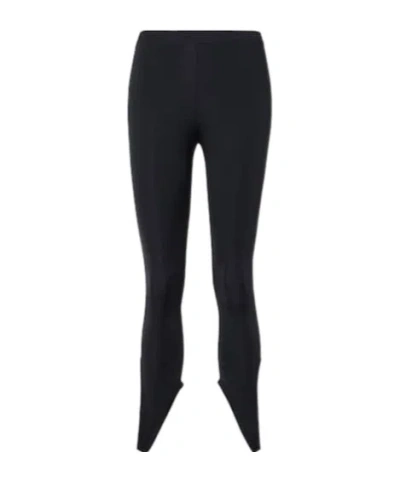 Courrèges Jersey Cropped Trousers In Black