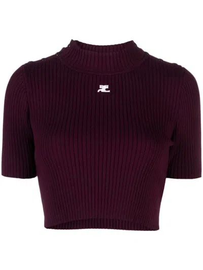 Courrèges Jerseys & Knitwear In Purple