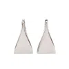 Courrèges Geometric-shape Earrings In Metallic
