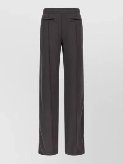 Courrèges Jogger Trousers Tracksuit Style Zip Pockets In Black