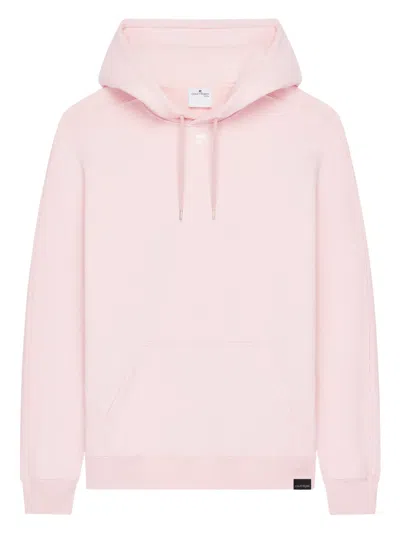 Courrèges Kangaroo-pocket Long-sleeve Hoodie In Pink