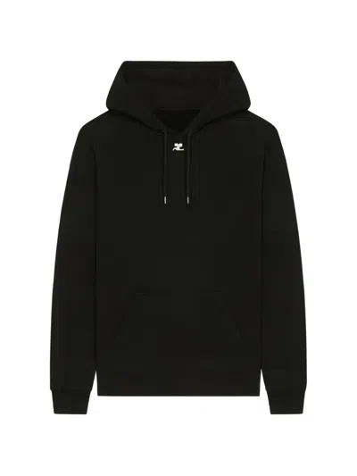 Courrèges Kiss Print Hoodie In Black