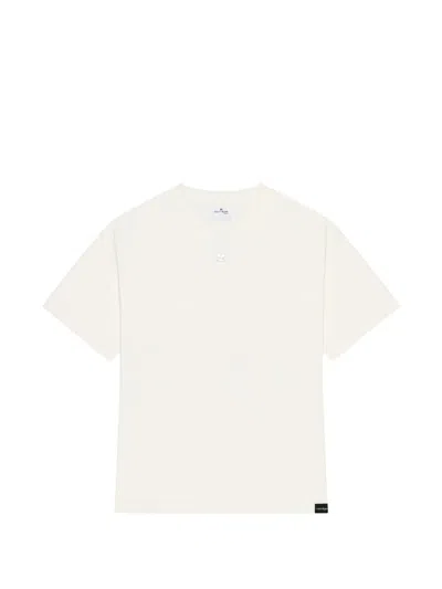 Courrèges Kiss-print Oversized T-shirt In White