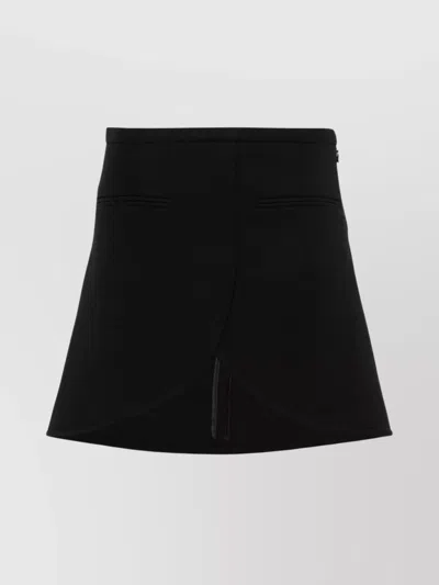 Courrèges Courreges Ellipse Twill Mini Skirt In In Black