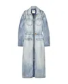 Courrèges Knee-length Denim Jacket In Blue