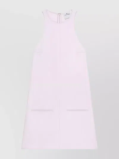 Courrèges Knee Length Dress A-line Silhouette In Pink