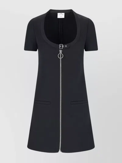 COURRÈGES KNEE LENGTH DRESS PATCH POCKETS