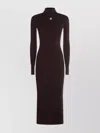 Courrèges Knee Length Dress Silhouette Fitted In Brown