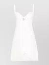Courrèges Knee Length Dress With Faux Pocket Detail