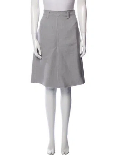 Pre-owned Courrèges Knee-length Skirt In Gray