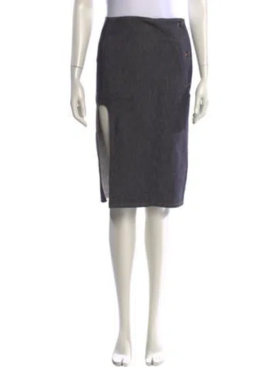Pre-owned Courrèges Knee-length Skirt In Gray