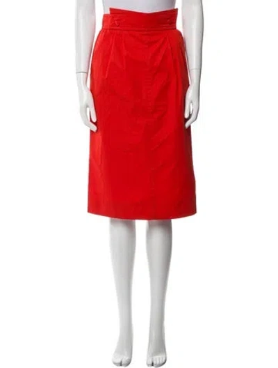 Pre-owned Courrèges Knee-length Skirt In Orange