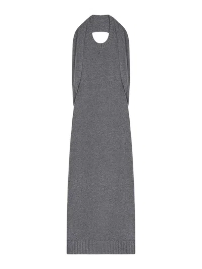 COURRÈGES VESTIDO LARGO - GRIS