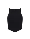 Courrèges Courreges "ribbed Knit Holistic Top In Black