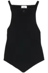 Courrèges Courreges "ribbed Knit Holistic Top In Black (black)