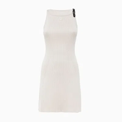 Courrèges Courreges Knitted Dress In Beige