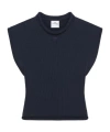 Courrèges Knitted Top In Black
