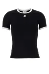 Courrèges Courreges Black Cotton T Shirt In Black