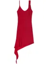 Courrèges Black Polyester Mini Dress In Rot